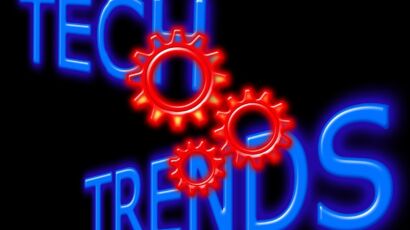 Free technology trend development illustration