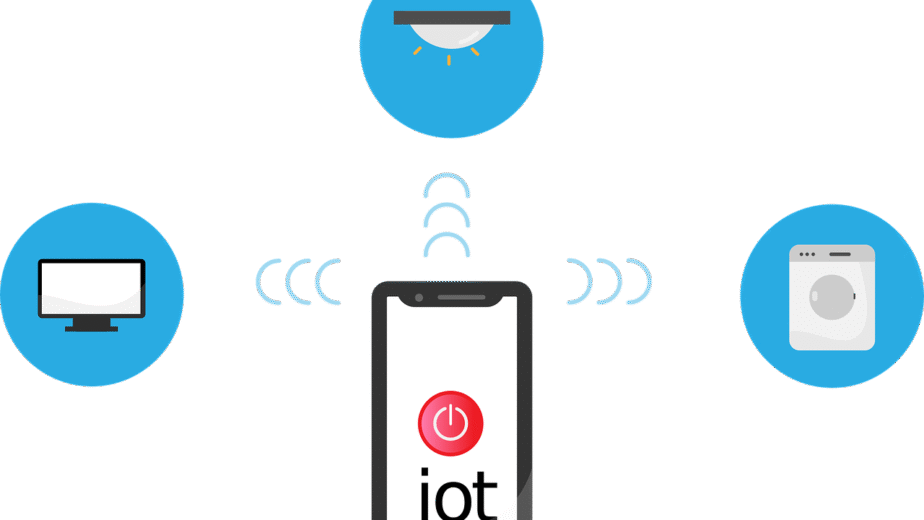 Free internet of things iot network vector