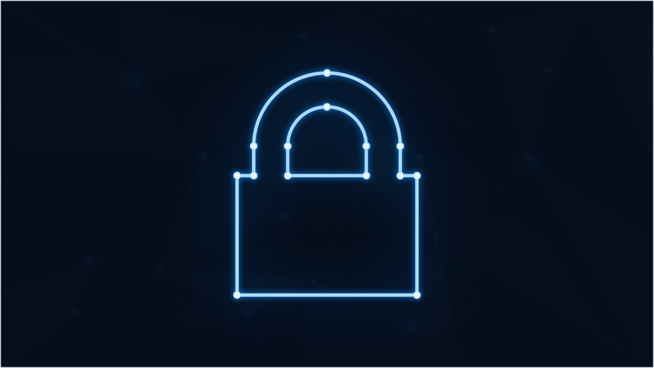 Free padlock neon cybersecurity vector