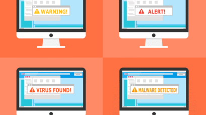 Free warning alert detected vector