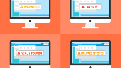 Free warning alert detected vector