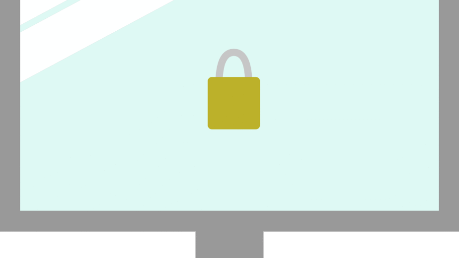 Free security lock protect vector