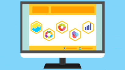 Free statistic survey website vector